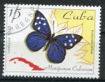 Timbre de CUBA 1995  Obl  N 3444  Y&T  Papillon