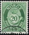Norvge 1962 Oblitr Used Posthorn Corne Postale 20 Ore Vert Y&T NO 438 SU