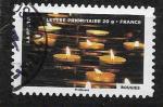 2012 FRANCE Adhesif 759 oblitr, cachet rond, bougies annivrsaire