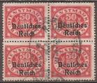 baviere - service n 67  bloc de 4 timbres obliters - 1920