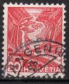 EUCH - Yvert n  293 a - 1936 - Mont Pilatus vu de Stansstad (papier grill)