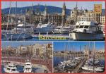Espagne : Barcelone - Divers aspects du port - Carte crite1993 BE