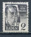 Timbre ALLEMAGNE Bade Baden  1947   Obl  N  01   Y&T   