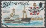 Alderney (Aurigny) 1991 - Cabotier 'Patricia', phare et emblme - YT 53/SG 51 