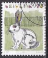 SUISSE N 1364 de 1991 avec belle oblitration "le lapin"