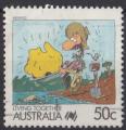 1988 AUSTRALIE obl 1058 dchirure