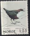 Norvge 1980 Oblitr Used Bird Oiseau Cinclus Cinclus Cincle plongeur SU