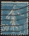 192-  Semeuse came 30c bleu - oblitr - anne 1925