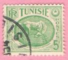 Túnez 1950-53.- Museos. Y&T 342º. Scott 218º. Michlel 374.