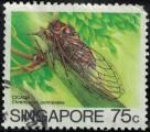 Singapour 1989 Oblitr Used Insecte Chremistica Pontianaka SU