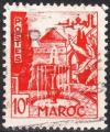 MAROC - 1949 - Yt n 284 - Ob - Jardins de Mekns 10F rouge orange
