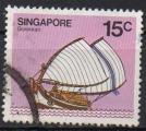 SINGAPOUR N 337 o Y&T 1980 bateaux anciens (voilier Golekkan)