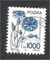 Poland - Scott 2921  flower / fleur