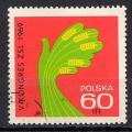 TIMBRE POLOGNE Obl  Faune Colombe stylise