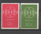 Europa 1959 Pays-Bas Yvert 708 et 709 neuf ** MNH