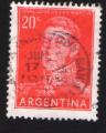 Argentine Oblitration ronde Used Stamp Gnral Jos de San Martin 20c