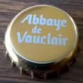 France Capsule bire Beer Crown Cap Abbaye de Vauclair dore avec cercle blanc