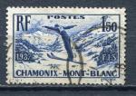 Timbre FRANCE 1937  Obl  N 334  Y&T  Championnat de Ski