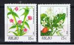 Palau / 1988 / Fleurs / YT n 216-216 ** ( issus de carnet )