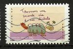 France timbre oblitr anne 2014 Ecogestes "Trouvons une seconde Vie  nos... 