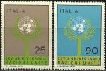 Italia 1970.- ONU (SC). Y&T 1057/8**. Scott 1023/4**. Michel 1319/20**.