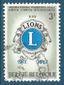 Belgique N1404 Lions International oblitr