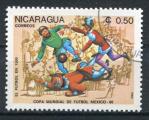 Timbre du NICARAGUA 1985  Obl  N 1358  Y&T   Football