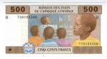 **   CAMEROUN   (BEAC)     500  francs   2017   p-206e U    UNC   **
