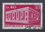 FRANCE - 1969 - Yt n 1598 - Ob - EUROPA 0,40c rouge