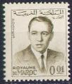 Timbre neuf ** n 435(Yvert) Maroc 1962 - Roi Hassan
