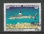 POLYNESIE - 1983 - Yt n 194 - Ob - Poisson  : carcharhinus melanpterus