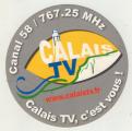 AUTOCOLLANT .CALAIS TV . CANAL 58
