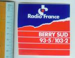 RADIO FRANCE BERRY SUD 93.5 / 103.2 - Autocollant // bourges