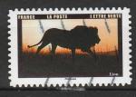 France timbre oblitr anne 2022 Serie Animaux au Crepuscule  Lion