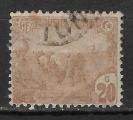 TUNISIE - 1906/20 - Yt n 34 - Ob - Laboureurs 20c brun