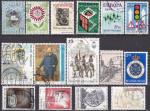 BELGIQUE COLLECTION de 50 timbres oblitrs (2 scans)