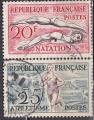 FRANCE N 960/1 de 1953 oblitrs