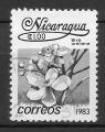 NICARAGUA - 1983 - Yt n 1263 - Ob - Fleurs : bixa orellana