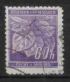 BOHEME ET MORAVIE - 1940/41 - Yt n 44 - Ob - Tilleuls 60h violet