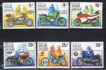 Guine Bissau / 1985 / Motocyclettes / YT n 337  342 oblitrs
