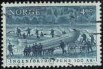 Norvge 1988 Les troupes du gnie pont flottant avec des bateaux Y&T NO 951 SU