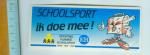 SCHOOLSPORT " Ik doe mee " - Autocollant hollandais // chaussures de sport