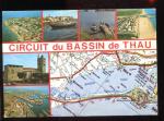 CPM 34 Circuit du Bassin de Thau Multi vues + Carte
