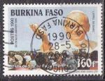 Burkina Faso  N 816 de 1990 avec oblitratuon postale