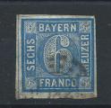 Allemagne - Bayern  N11 Obl (FU) 1861/62 - Type II (Cercle rgulier)