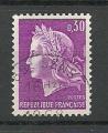France timbre n 1536  ob anne 1967 Type Marianne de Cheffer