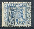 Timbre ESPAGNE Tlgraphe  1949 - 51  Obl   N 95  Y&T   
