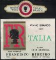 Portugal Lot 2 Etiquettes Anciennes Vin Blanc cépage Tália Casa Agrícola 