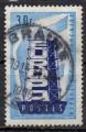 1077- Europa 30f bleu - oblitr - anne 1956