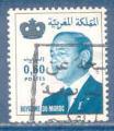 Maroc n913 Hassan II oblitr